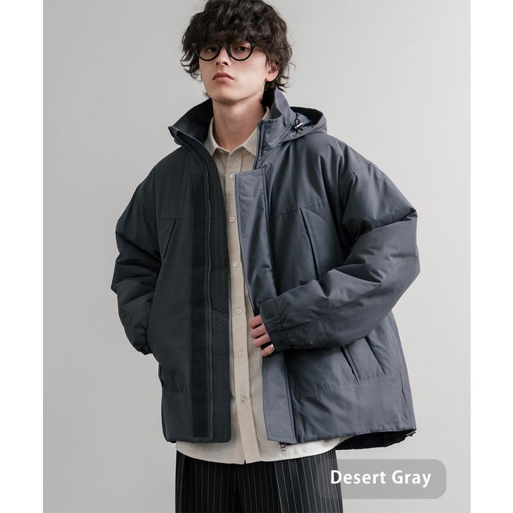 デザートグレー | フードジャケット モンスターパーカー ナイロンジャケット | Rocky Monroe