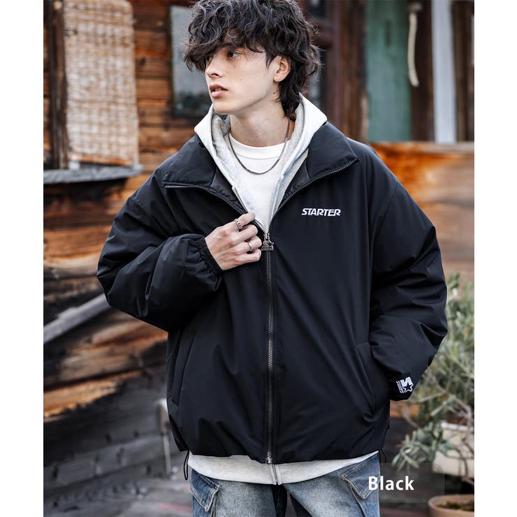 ブラック | ファイバーダウンジャケット 中綿 アウター | Rocky Monroe