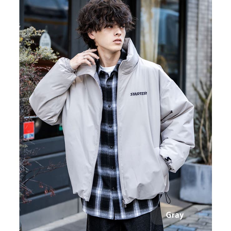 グレー | ファイバーダウンジャケット 中綿 アウター | Rocky Monroe