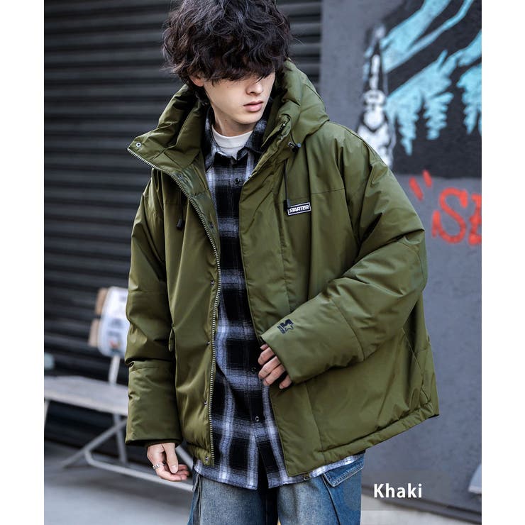 カーキ | ファイバーダウンジャケット 中綿 アウター | Rocky Monroe