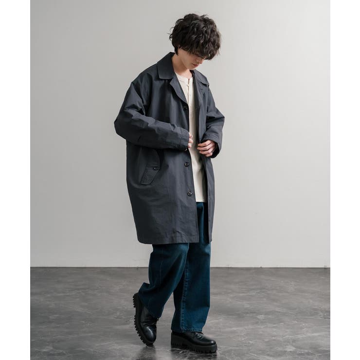 ステンカラーコート モッズコート オーバーサイズ[品番：OE000009068
