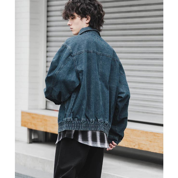 デニムジャケット ブルゾン オーバーサイズ | Rocky Monroe | 詳細画像8 