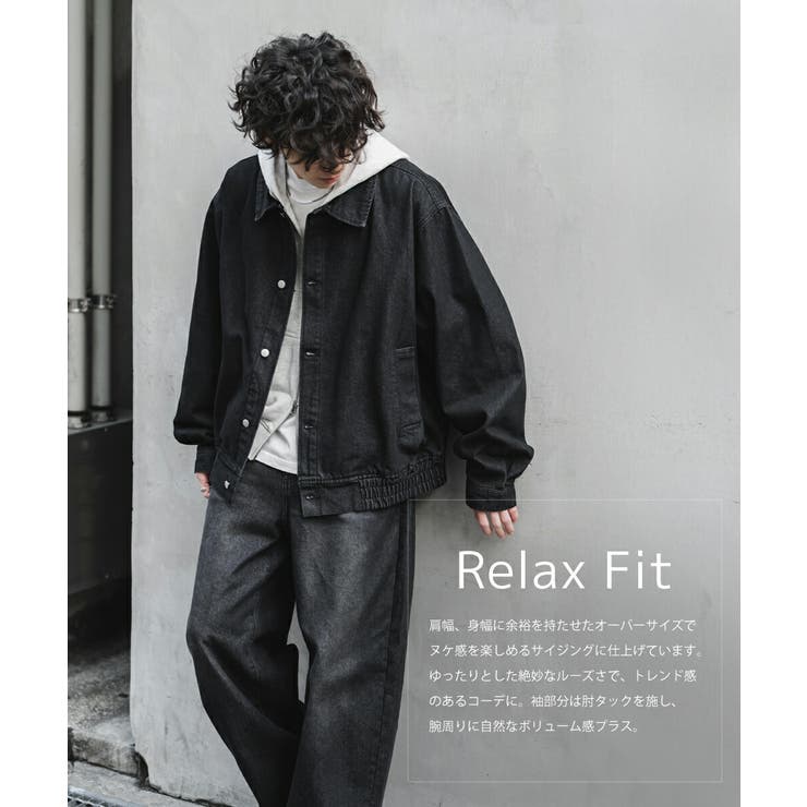 デニムジャケット ブルゾン オーバーサイズ | Rocky Monroe | 詳細画像21 