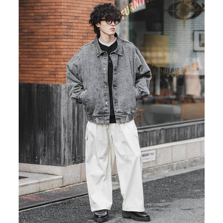 デニムジャケット ブルゾン オーバーサイズ | Rocky Monroe | 詳細画像13 