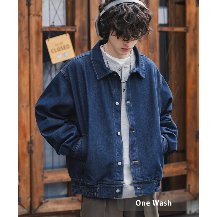 ワンウォッシュ | デニムジャケット ブルゾン オーバーサイズ | Rocky Monroe