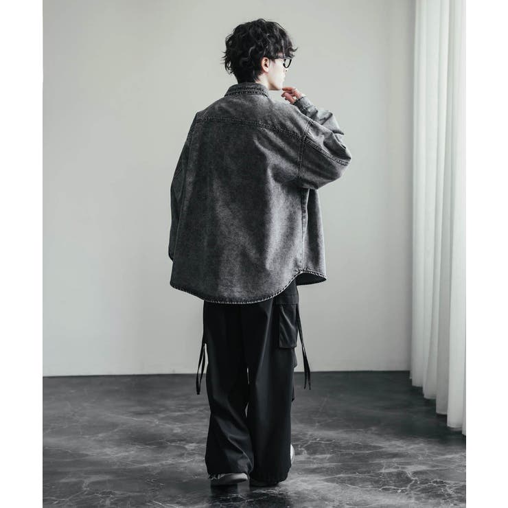 シャツジャケット デニムジャケット オーバーサイズ | Rocky Monroe | 詳細画像12 