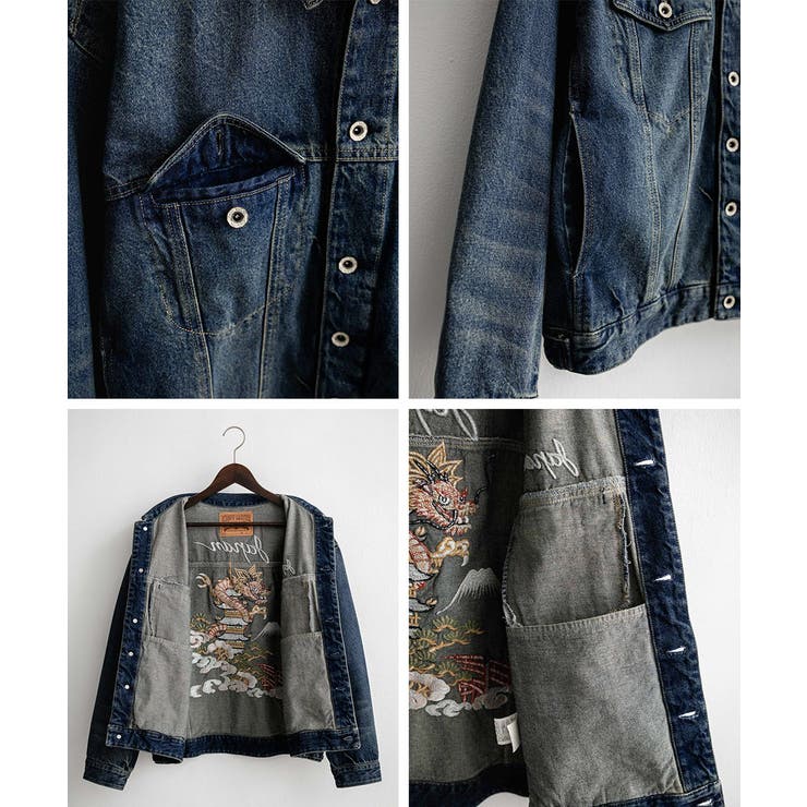 デニムジャケット スーベニア刺繍 ショート丈 | Rocky Monroe | 詳細画像25 