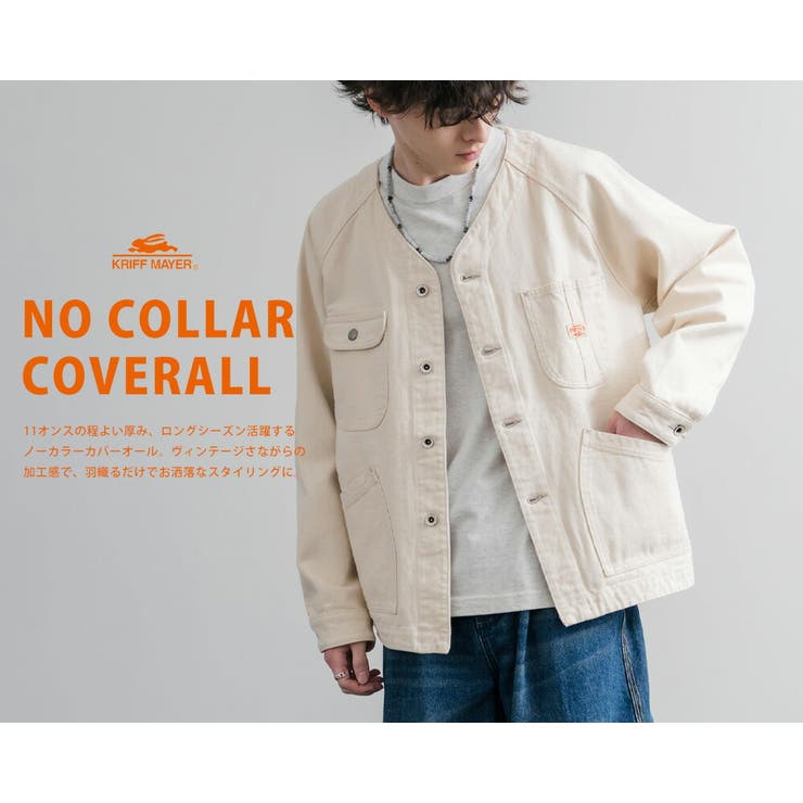 ワークジャケット カバーオール ノーカラー | Rocky Monroe | 詳細画像20 