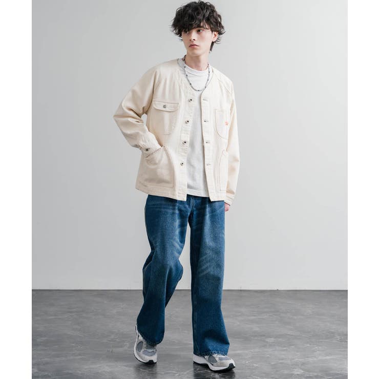 ワークジャケット カバーオール ノーカラー | Rocky Monroe | 詳細画像12 