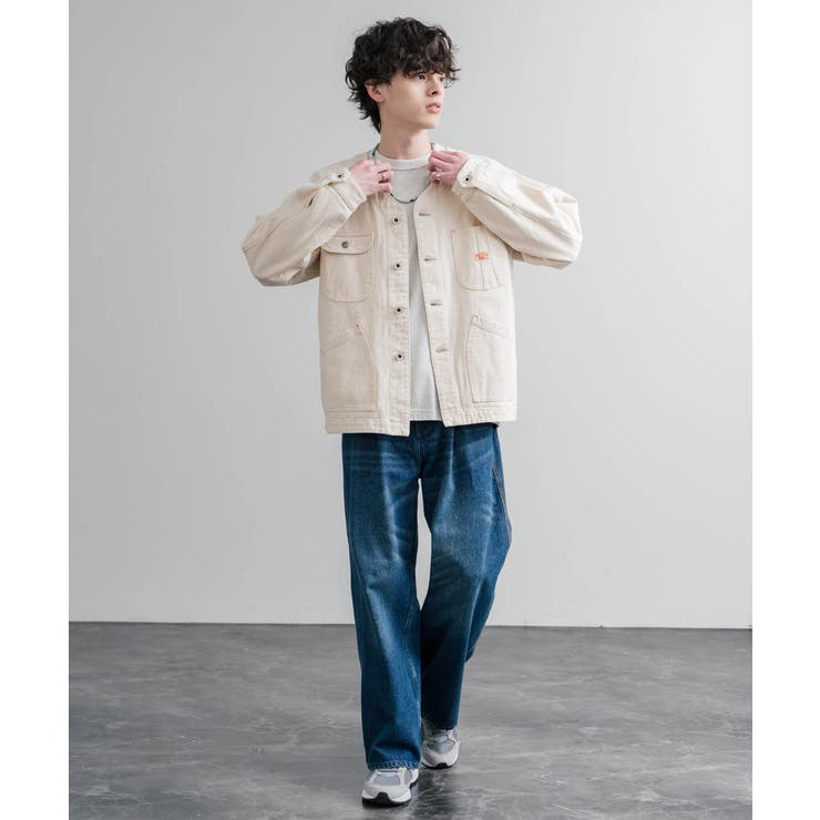 ワークジャケット カバーオール ノーカラー | Rocky Monroe | 詳細画像15 