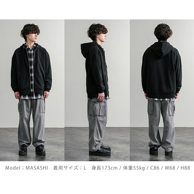 パーカー フルジップ 裏起毛 | Rocky Monroe | 詳細画像21 