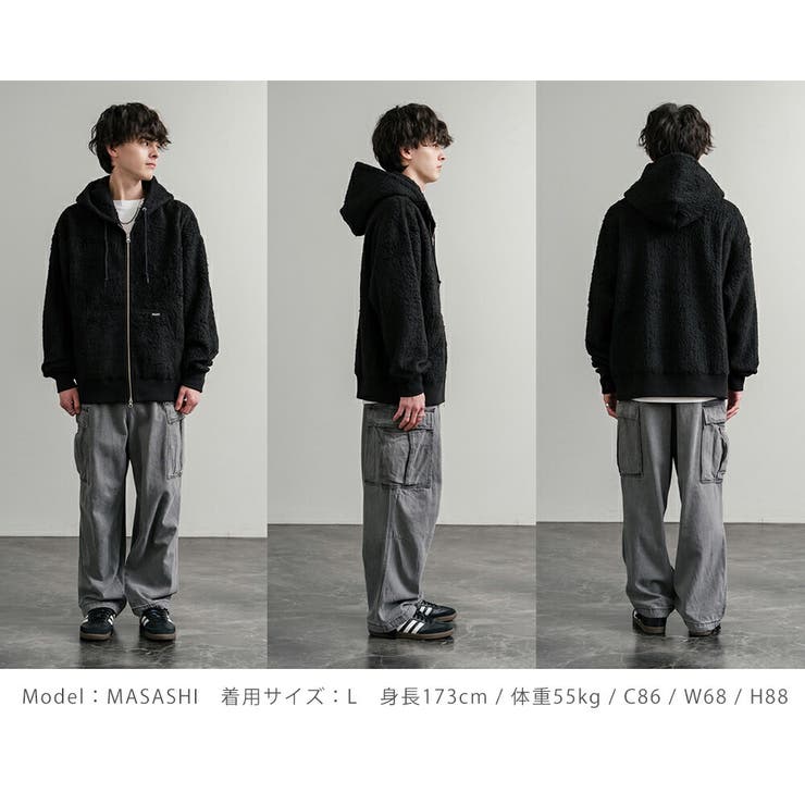 HUF ダブルジップパーカー フリース | Rocky Monroe | 詳細画像16 