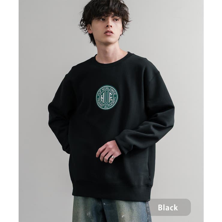 ブラック | HUF スウェット 裏起毛 | Rocky Monroe