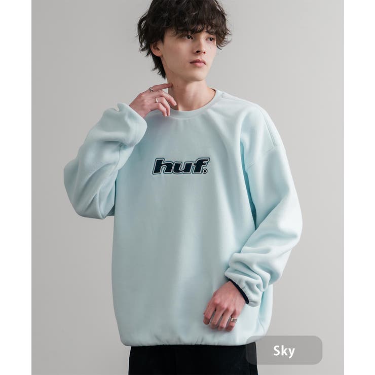 スカイ | HUF トレーナー マイクロフリース | Rocky Monroe