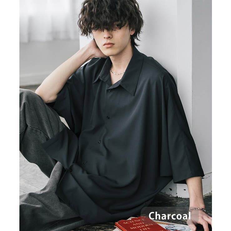 チャコール | 接触冷感 ドルマンシャツ 半袖 | Rocky Monroe
