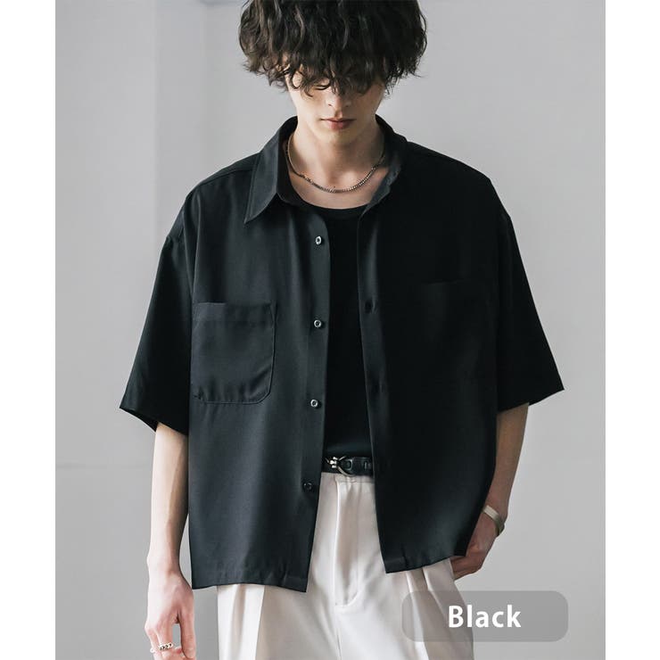 ブラック | 接触冷感 シャツ 半袖 | Rocky Monroe