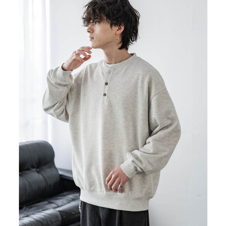 トレーナー 裏毛 ヘンリーネック | Rocky Monroe | 詳細画像8 