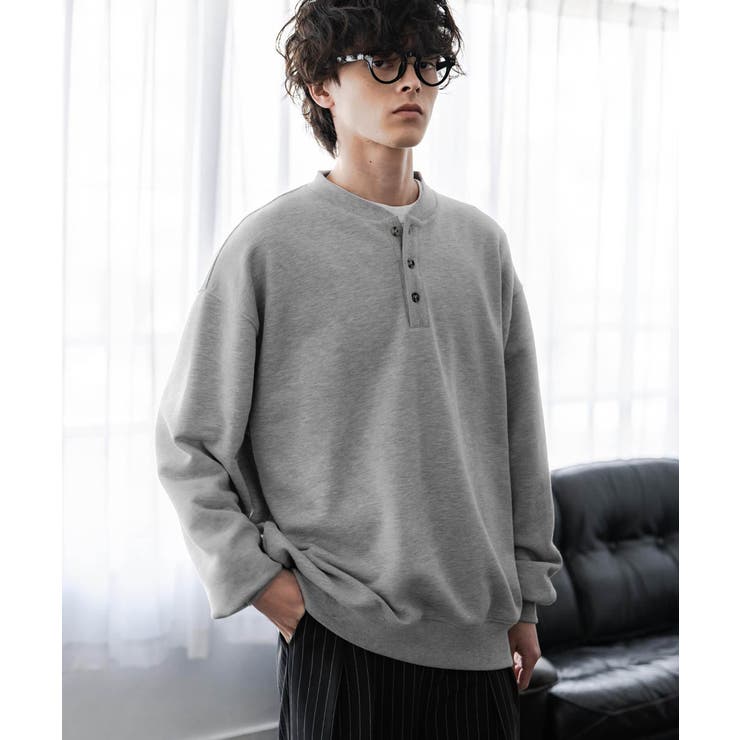 トレーナー 裏毛 ヘンリーネック | Rocky Monroe | 詳細画像12 