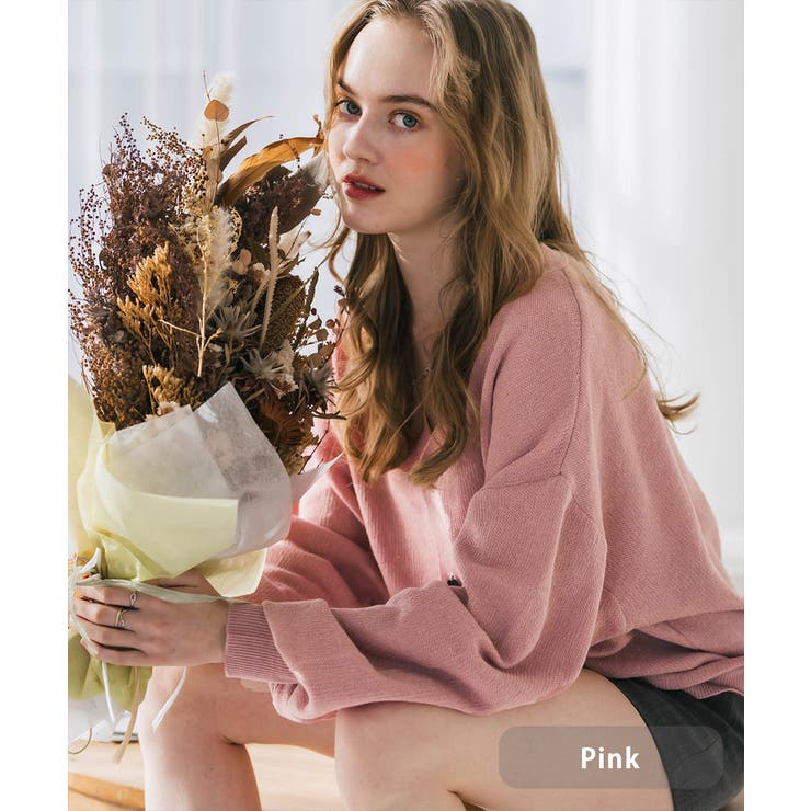 ピンク | 接触冷感 カーディガン サマーニット | Rocky Monroe