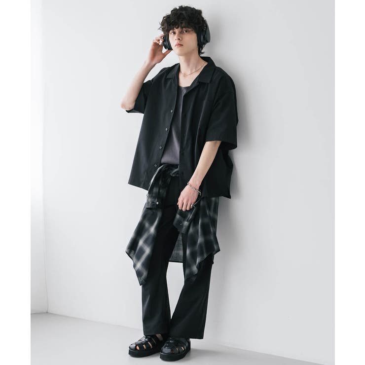 セットアップ 開襟半袖シャツ イージーパンツ | Rocky Monroe | 詳細画像3 