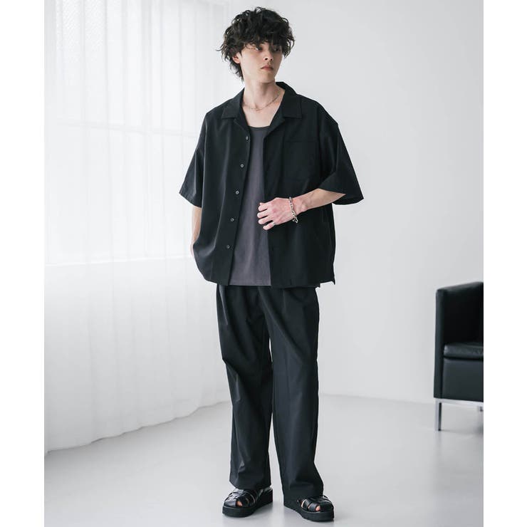 セットアップ 開襟半袖シャツ イージーパンツ | Rocky Monroe | 詳細画像4 