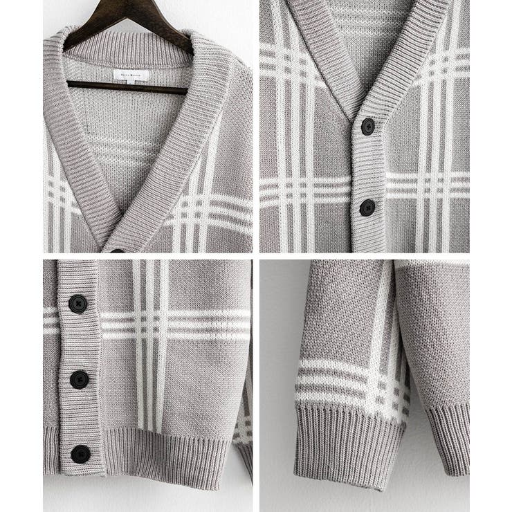 ニットカーディガン 総柄 チェック | Rocky Monroe | 詳細画像61 