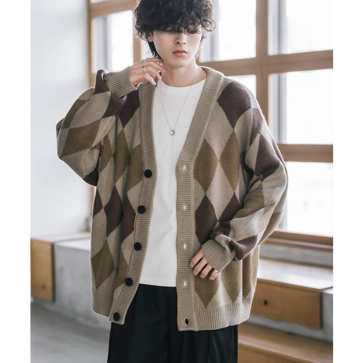 ニットカーディガン 総柄 チェック | Rocky Monroe | 詳細画像11 