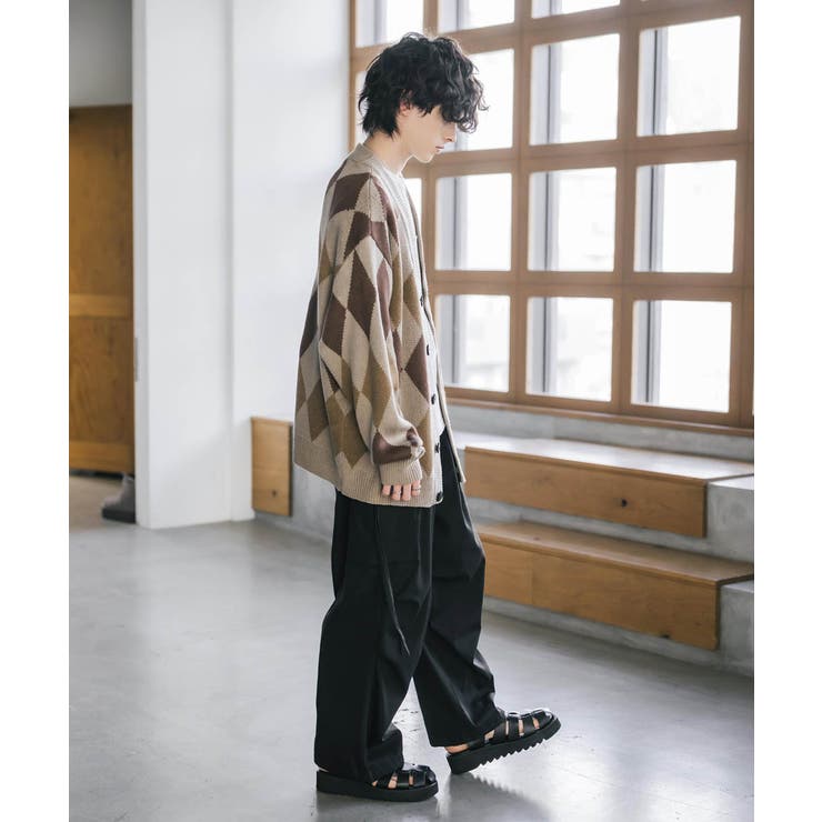 ニットカーディガン 総柄 チェック | Rocky Monroe | 詳細画像12 