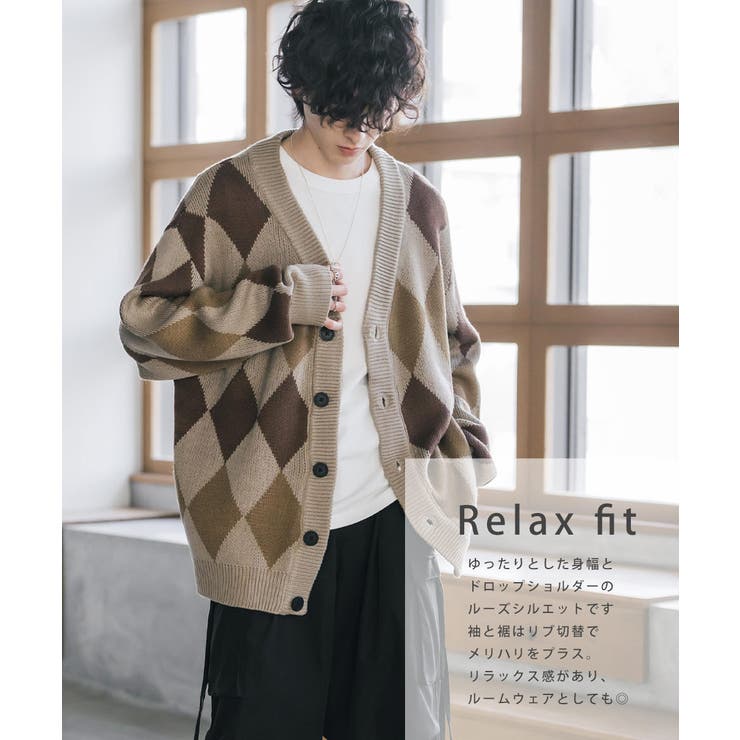 ニットカーディガン 総柄 チェック | Rocky Monroe | 詳細画像58 