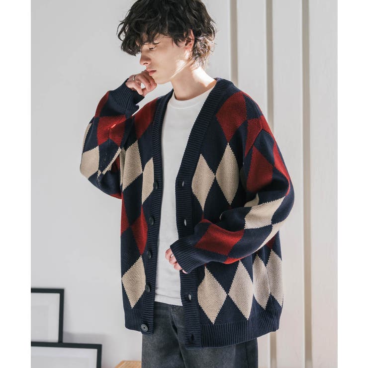 ニットカーディガン 総柄 チェック | Rocky Monroe | 詳細画像25 