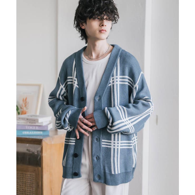 ニットカーディガン 総柄 チェック | Rocky Monroe | 詳細画像36 