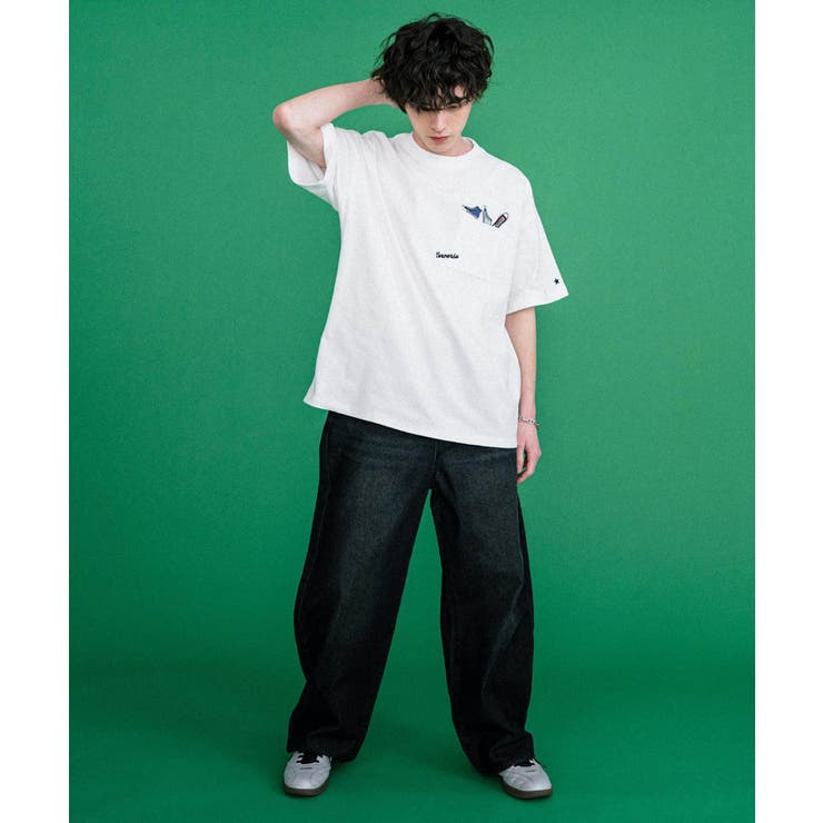 CONVERSE 半袖ロゴT エンブレム刺繍 | Rocky Monroe | 詳細画像3 