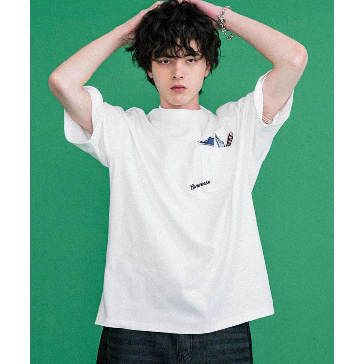 CONVERSE 半袖ロゴT エンブレム刺繍 | Rocky Monroe | 詳細画像6 