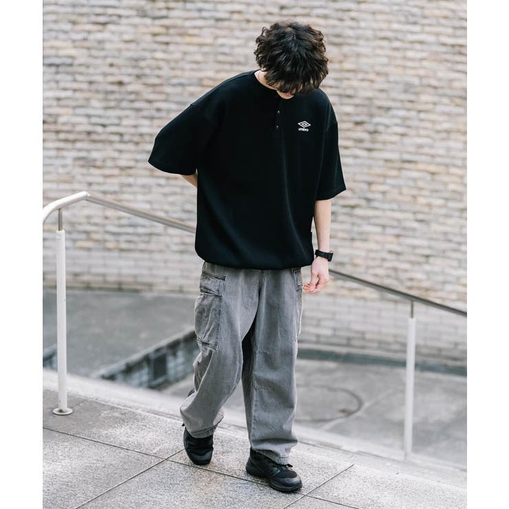 UMBRO ヘンリーネック ワッフル半袖Tシャツ | Rocky Monroe | 詳細画像2 
