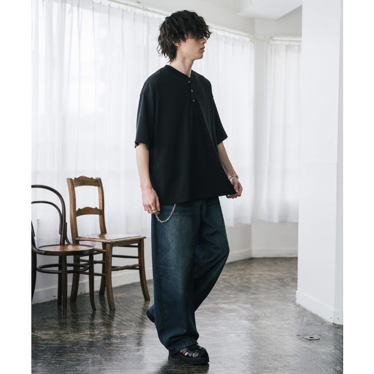 接触冷感 Tシャツ ヘンリーネック | Rocky Monroe | 詳細画像5 