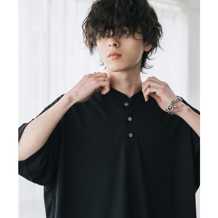 接触冷感 Tシャツ ヘンリーネック | Rocky Monroe | 詳細画像6 