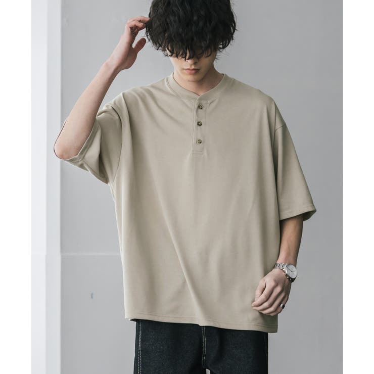 接触冷感 Tシャツ ヘンリーネック | Rocky Monroe | 詳細画像17 