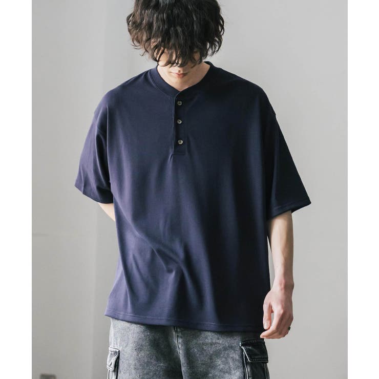 接触冷感 Tシャツ ヘンリーネック | Rocky Monroe | 詳細画像21 