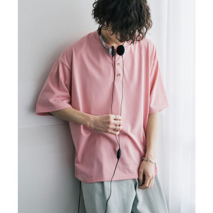 接触冷感 Tシャツ ヘンリーネック | Rocky Monroe | 詳細画像30 