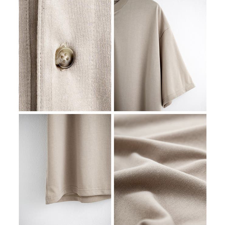 接触冷感 Tシャツ ヘンリーネック | Rocky Monroe | 詳細画像40 