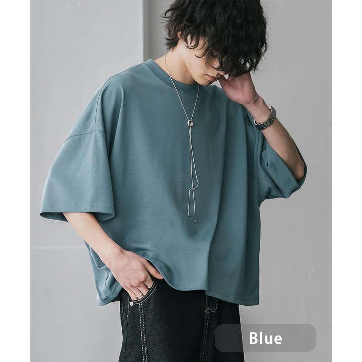 ブルー | Tシャツ 半袖 ショート丈 | Rocky Monroe