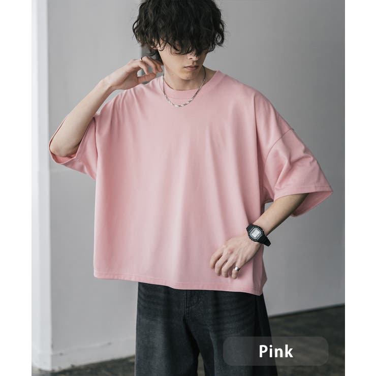 ピンク | Tシャツ 半袖 ショート丈 | Rocky Monroe