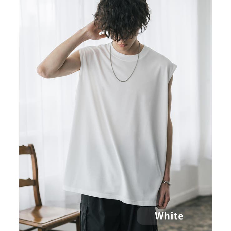 ホワイト | 多機能 ノースリーブ 無地 | Rocky Monroe