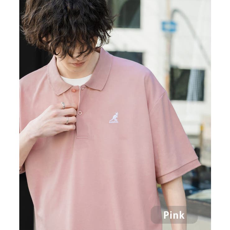 ピンク | KANGOL 半袖ポロシャツ 接触冷感 | Rocky Monroe
