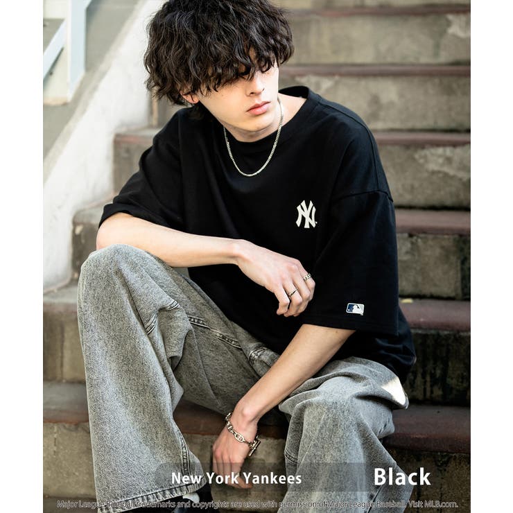ブラック(NY) | MLB プリントTシャツ オーバーサイズ | Rocky Monroe