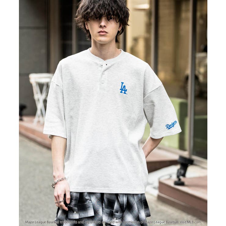 MLB ワッフルTシャツ ヘンリーネック | Rocky Monroe | 詳細画像5 