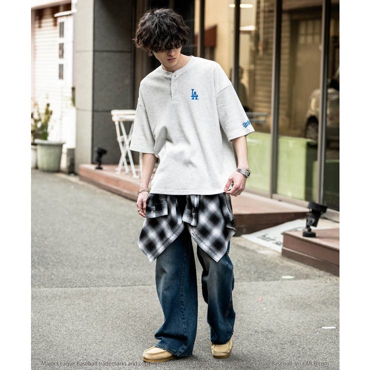 MLB ワッフルTシャツ ヘンリーネック | Rocky Monroe | 詳細画像6 