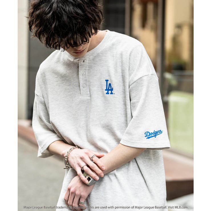 MLB ワッフルTシャツ ヘンリーネック | Rocky Monroe | 詳細画像7 