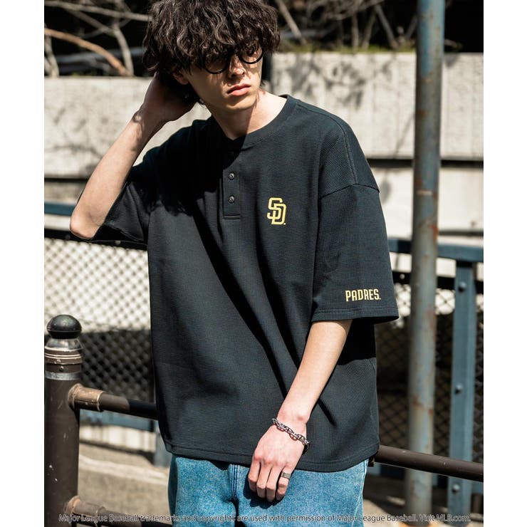 MLB ワッフルTシャツ ヘンリーネック | Rocky Monroe | 詳細画像14 