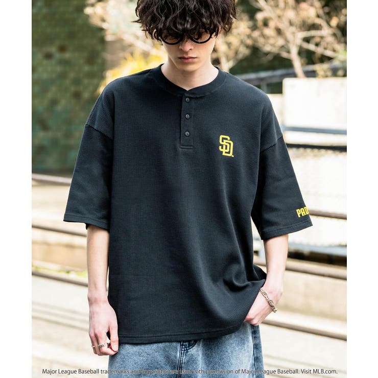 MLB ワッフルTシャツ ヘンリーネック | Rocky Monroe | 詳細画像17 
